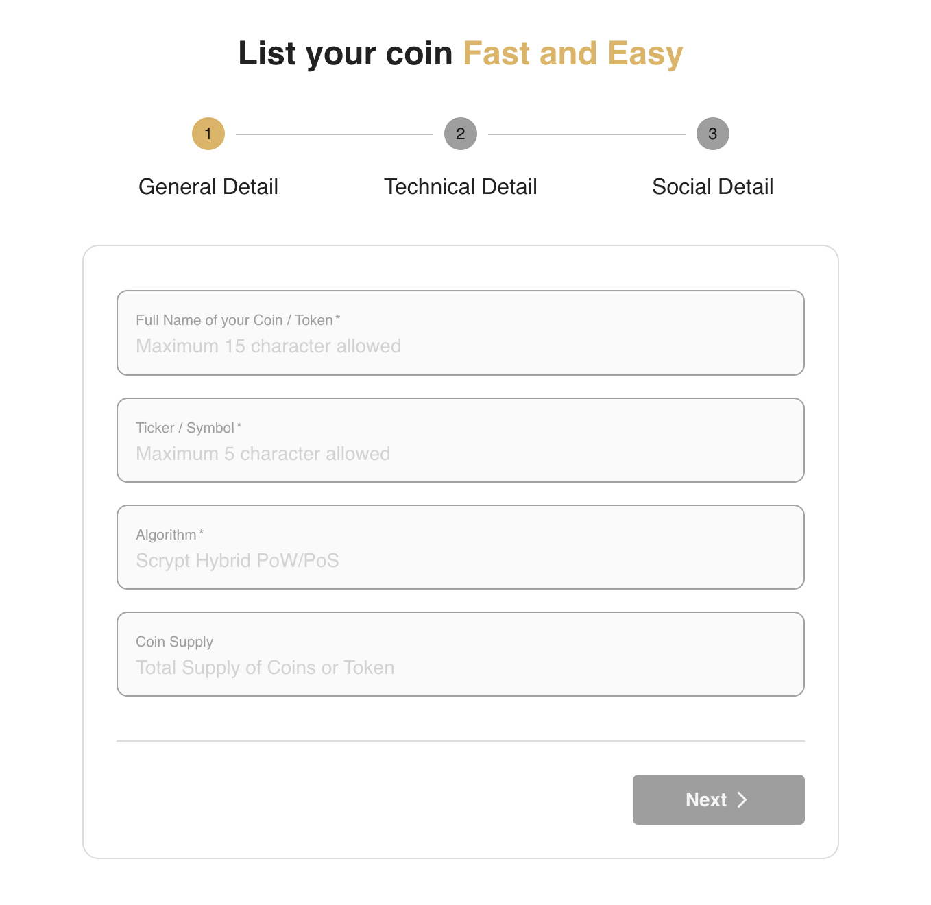 List Your Cryptocurrency on Exchange - Add Your Crypto Assets