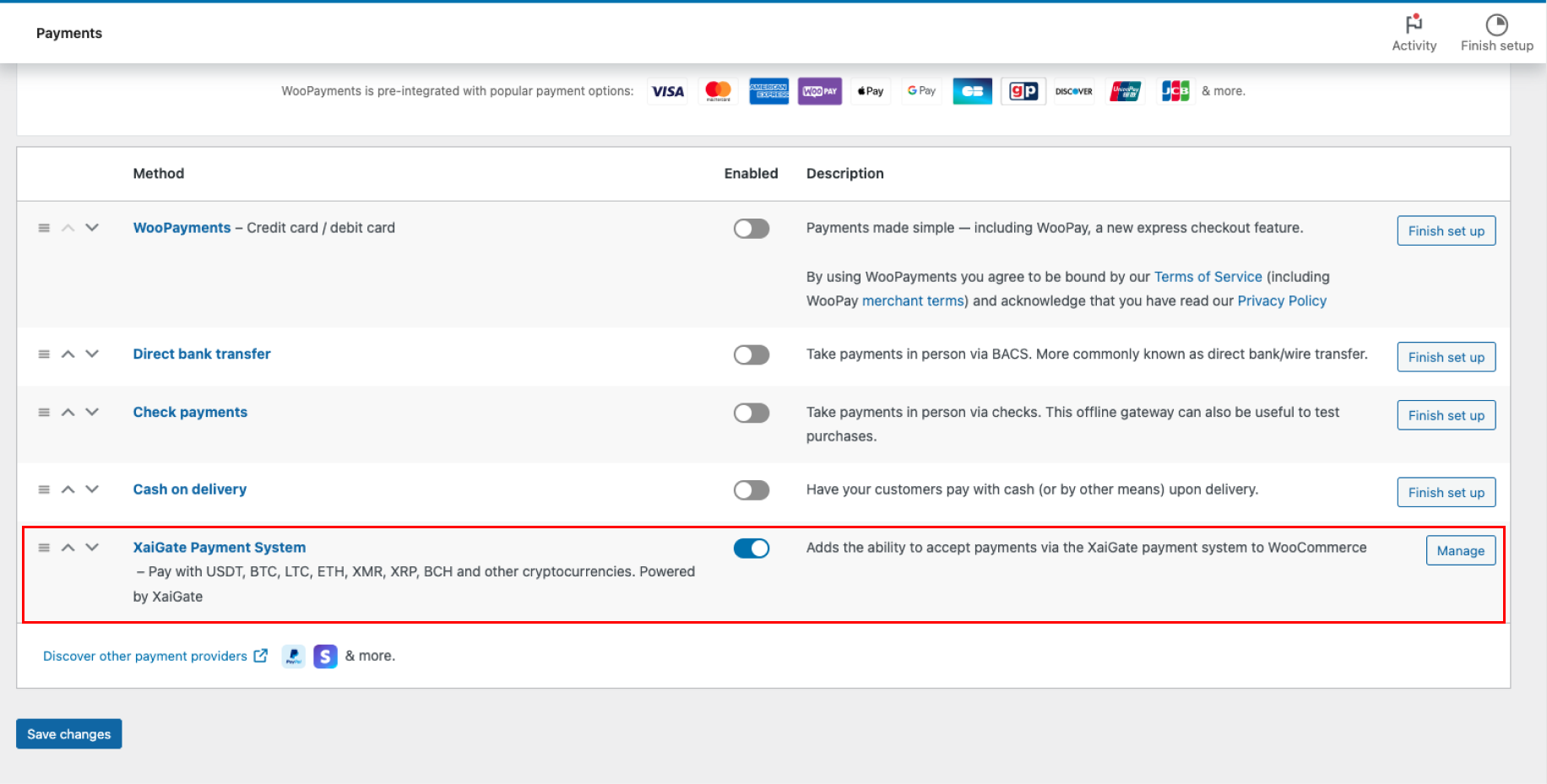 Xaigate WordPress Integration