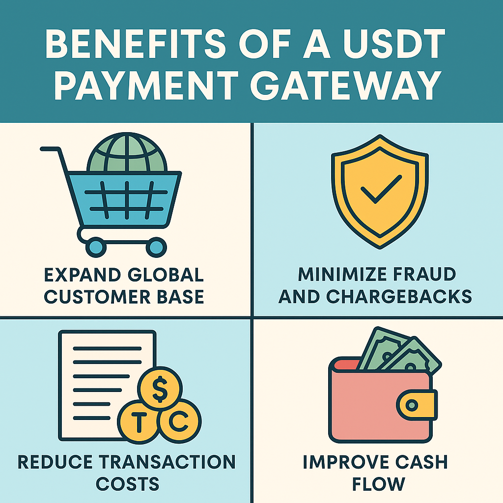 Benefits of Integrating a USDT Payment Gateway