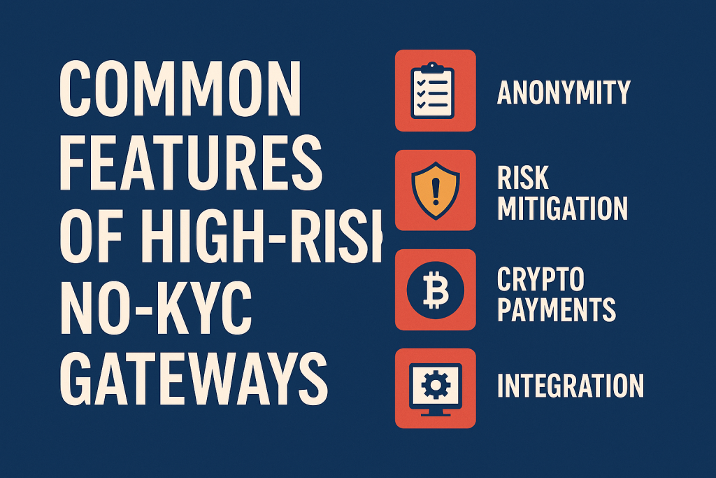 Common Features of High-Risk No-KYC Crypto Gateways