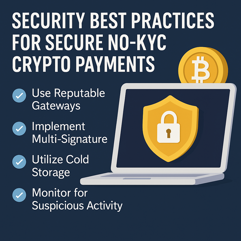Security Best Practices for Secure No-KYC Crypto Payments
