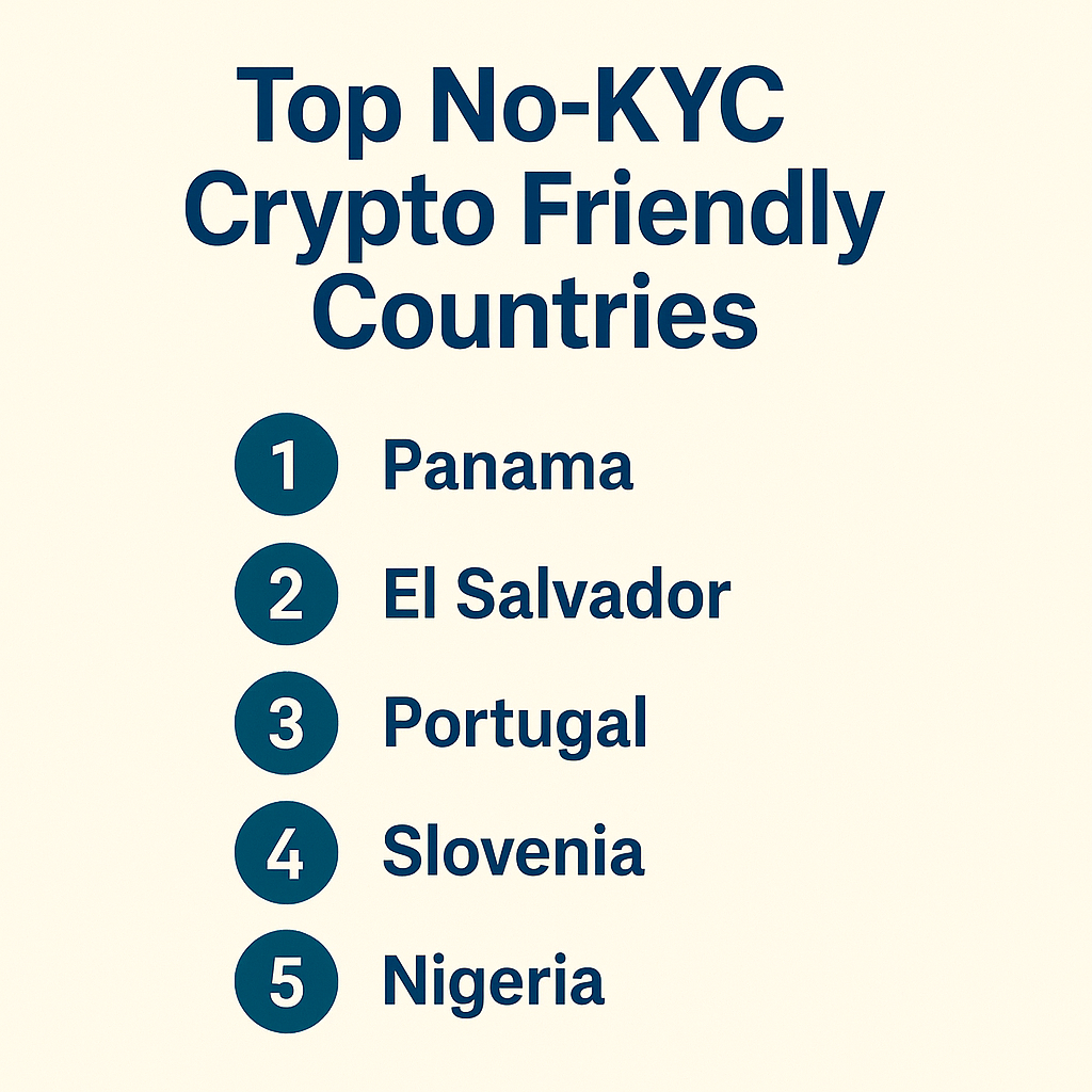 Top 10 No-KYC Crypto Friendly Countries