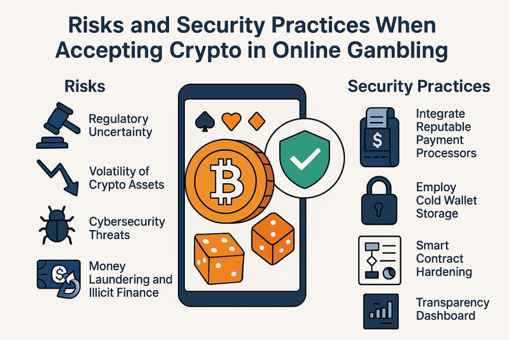 Accepting crypto in online gambling