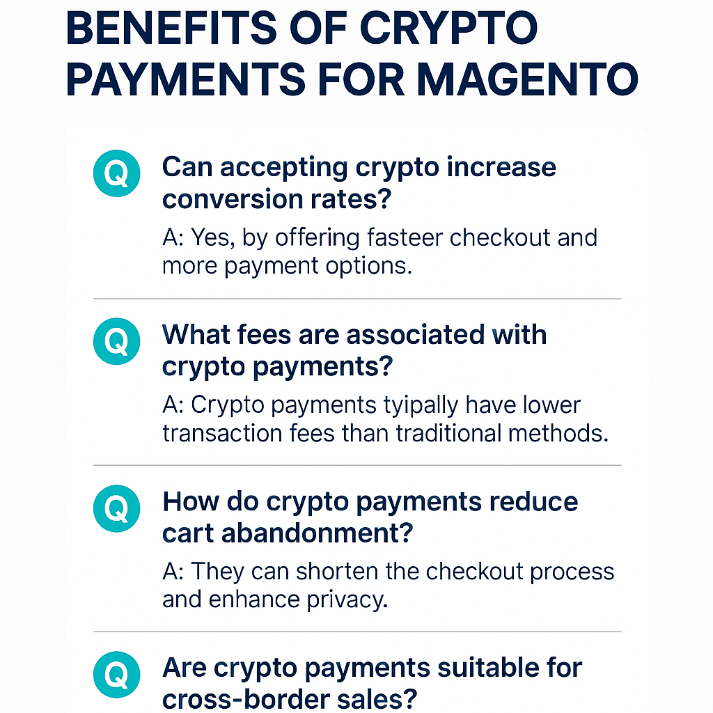 Benefits of crypto payments magento store
