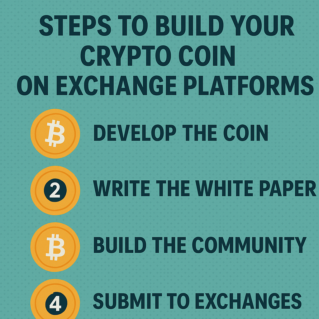 Steps To Build Your Crypto Coin On Exchange Platforms