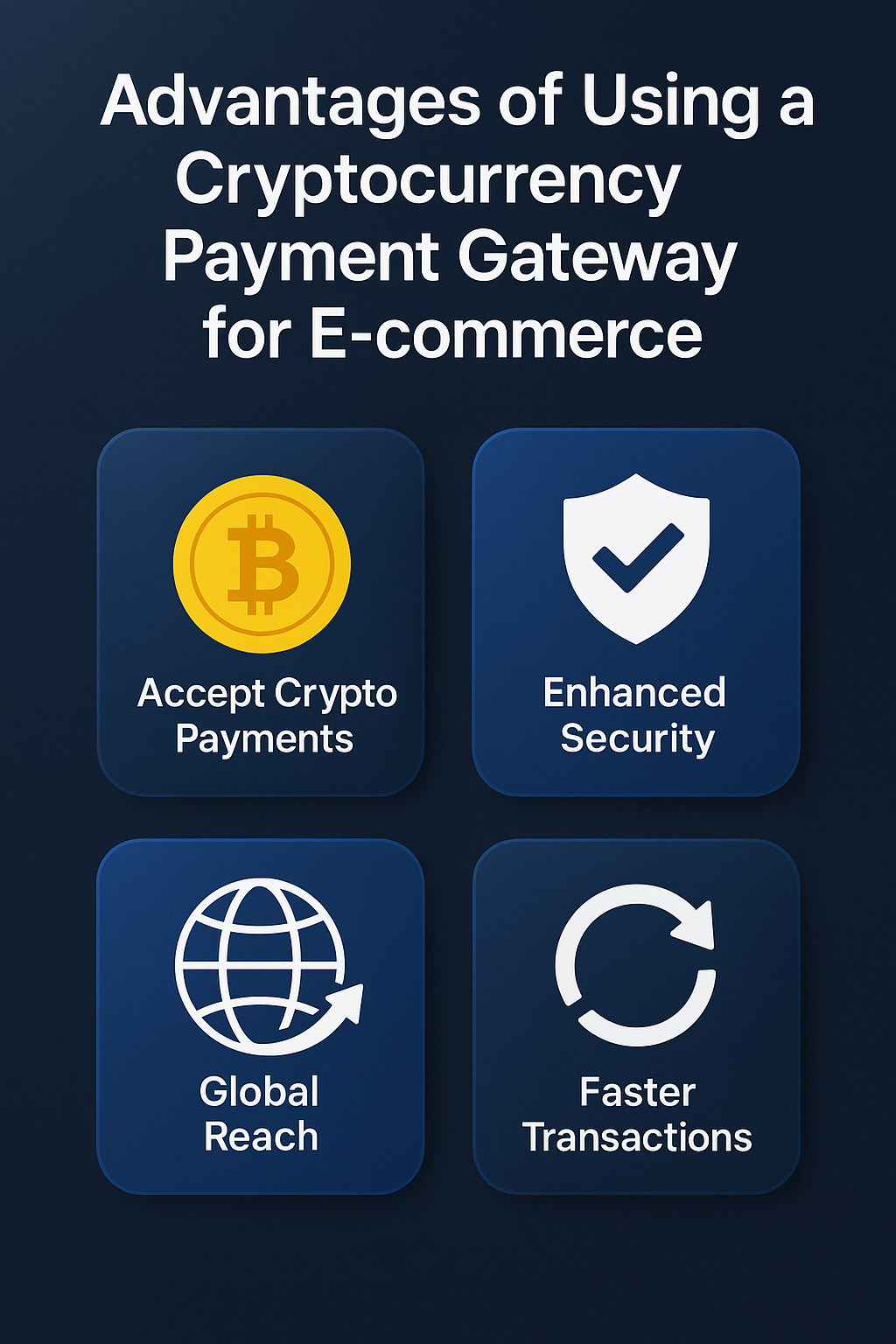 Advantages of Using a Cryptocurrency Payment Gateway for E-commerce