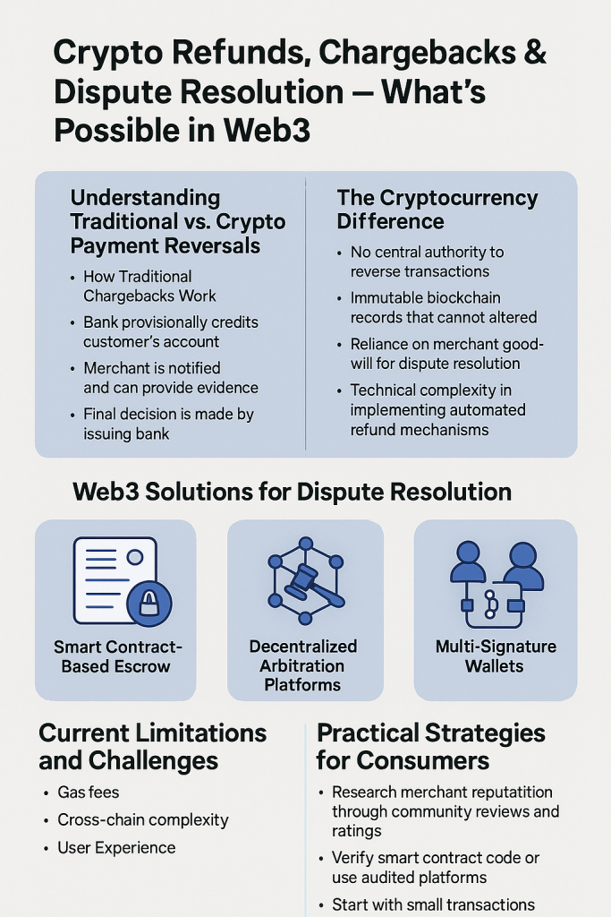 Crypto Refunds, Chargebacks & Dispute Resolution — What's Possible in Web3? 1 Crypto Refunds, Chargebacks & Dispute Resolution