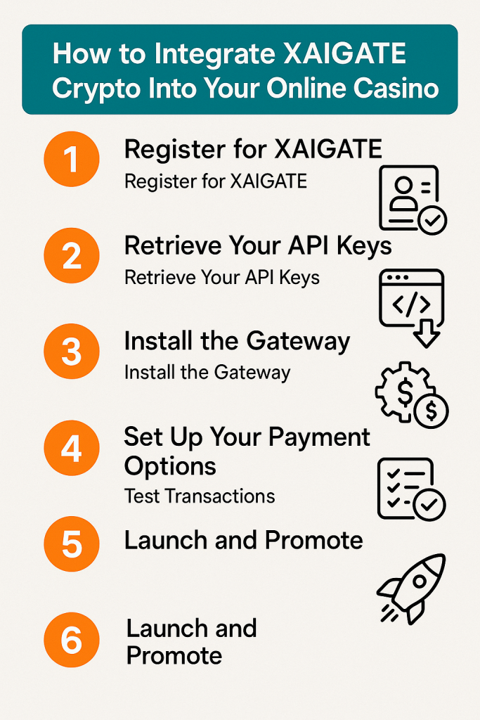 How to Integrate XAIGATE Crypto Into Your Online Casino