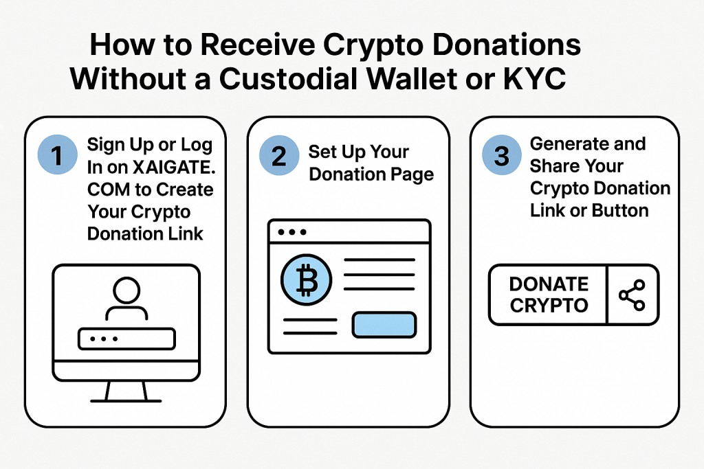 How to Receive Crypto Donations Without a Custodial Wallet or KYC