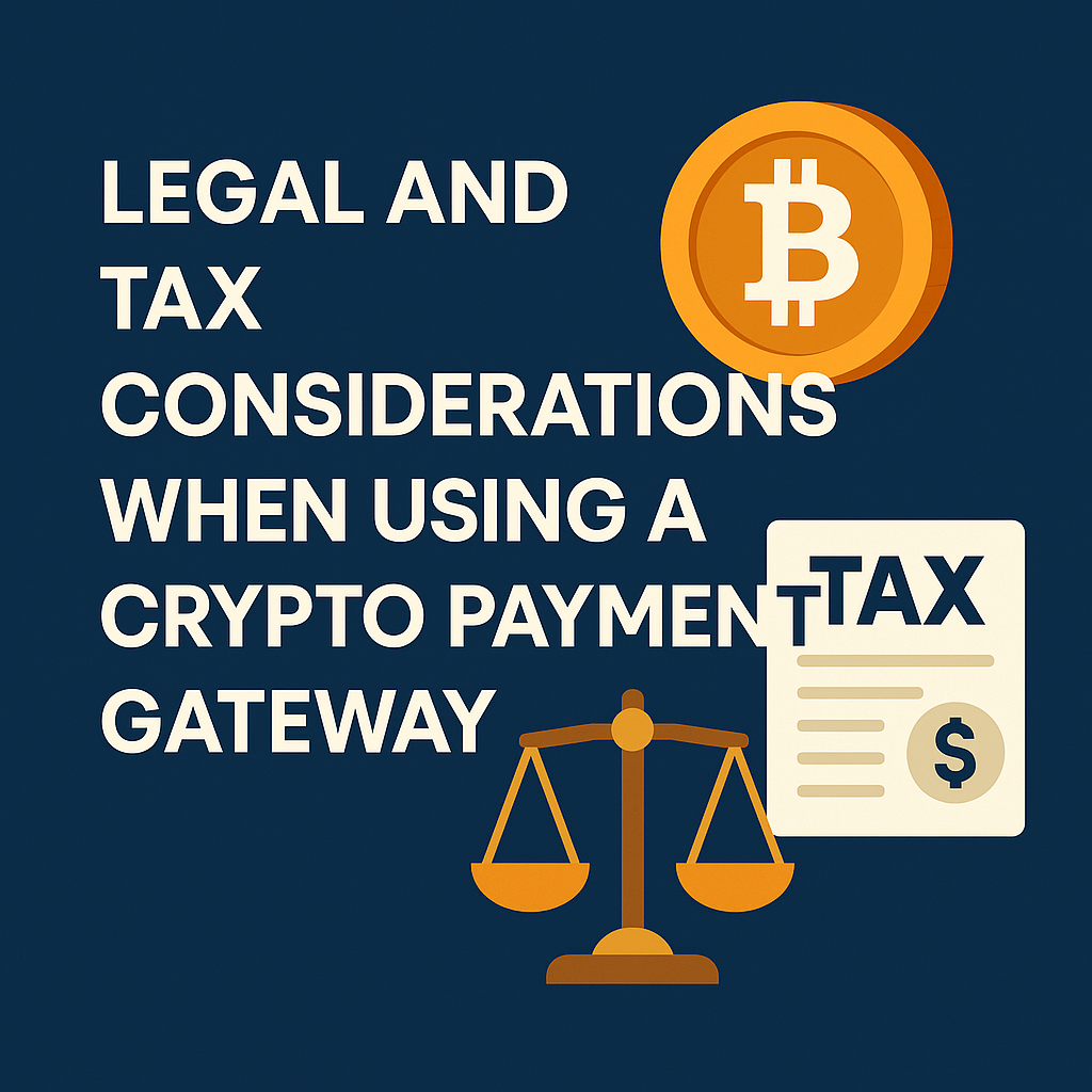Legal and Tax Considerations When Using a Crypto Payment Gateway
