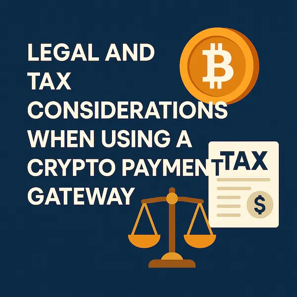 Legal and Tax Considerations When Using a Crypto Payment Gateway