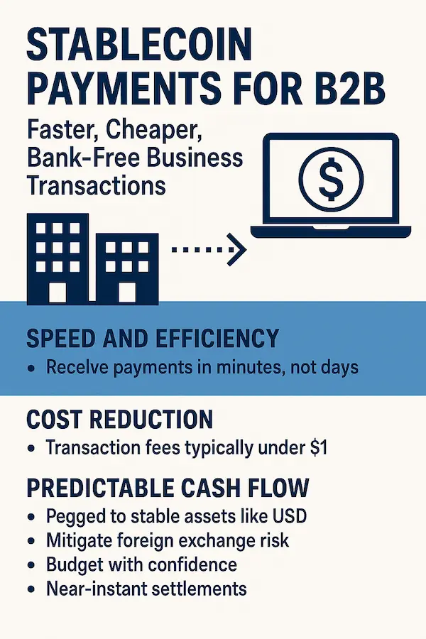 Stablecoin Payments for B2B Predictable Cash Flow Without the Banks