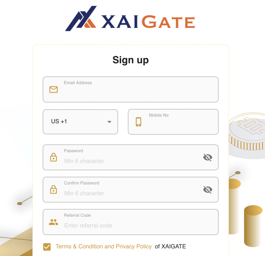 Step 1: Sign Up or Log In to XAIGATE
