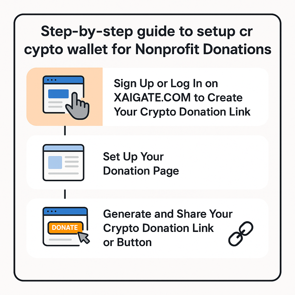 Step-by-step guide to setup crypto wallet for Nonprofit Donations