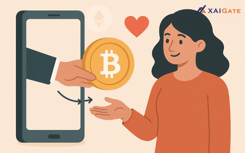 receive crypto donations