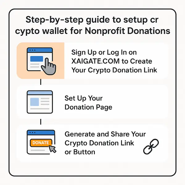 setup crypto wallet for nonprofit donations
