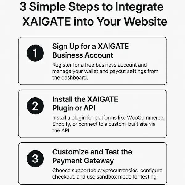 3 Simple Steps to Integrate XAIGATE into Your Website