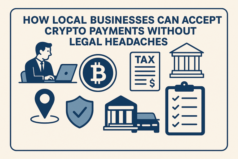 How Local Businesses Can Accept Crypto Payments Without Legal Headaches