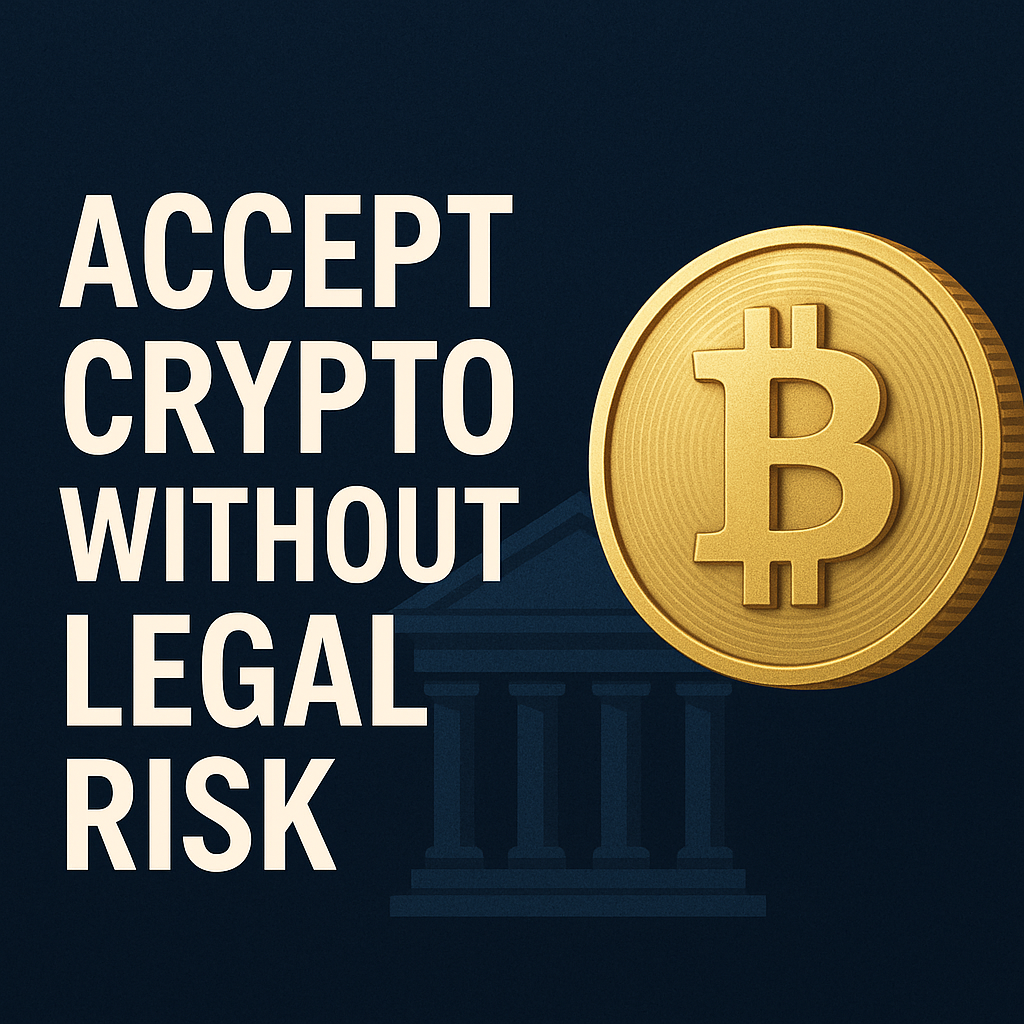 Accept Crypto Without Legal Risk