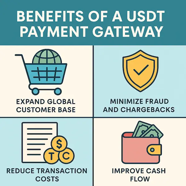 Benefits of Integrating a USDT Payment Gateway