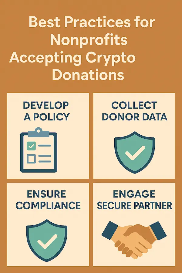 Best Practices for Nonprofits Accepting Crypto Donations