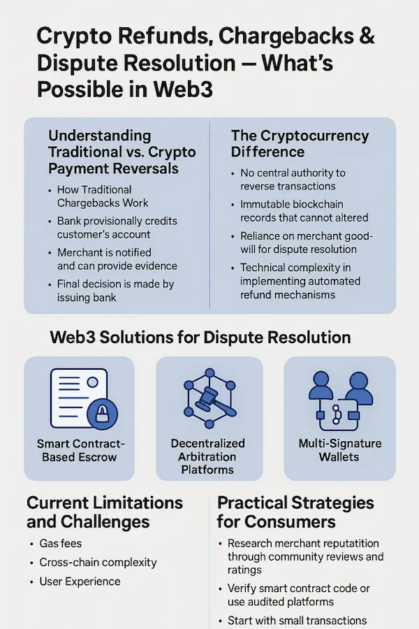 Crypto Refunds, Chargebacks & Dispute Resolution