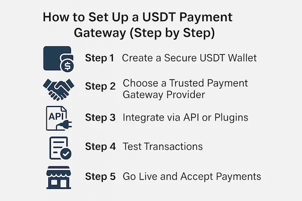 How to Set Up a USDT Payment Gateway (Step by Step)