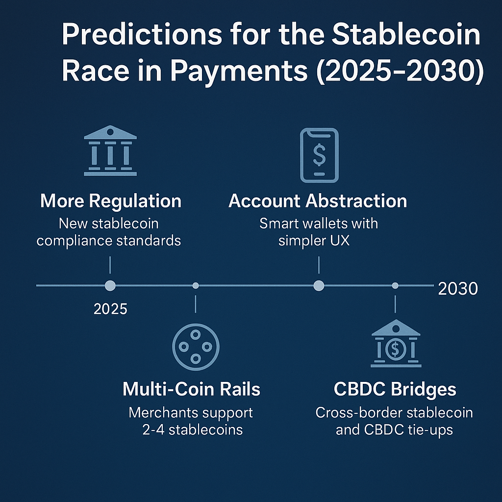Predictions for the Stablecoin Race in Payments (2025–2030)
