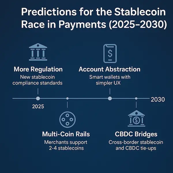 Predictions for the Stablecoin Race in Payments (2025–2030)