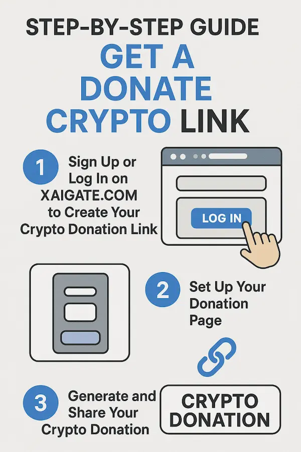 Step-by-step guide to Get a Donate Crypto Link