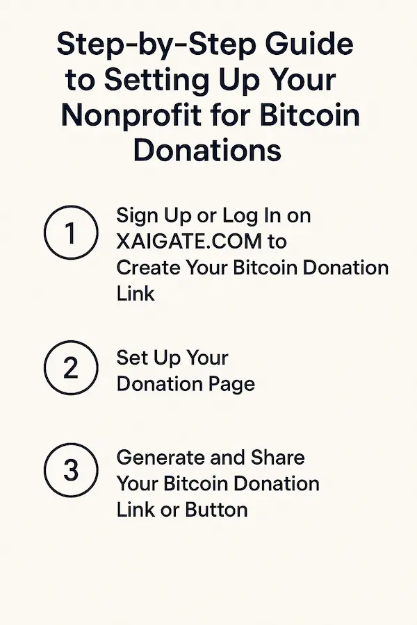 Step-by-step guide to Setting Up Your Nonprofit for Bitcoin