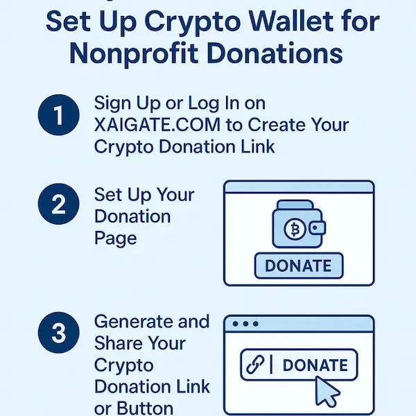 Step-by-step guide to setup crypto wallet for Nonprofit Donations
