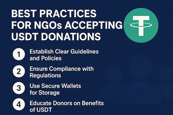Best Practices for NGOs Accepting USDT Donations