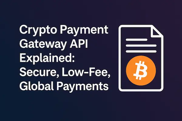 Crypto Payment Gateway API Explained: Secure, Low-Fee, Global Payments