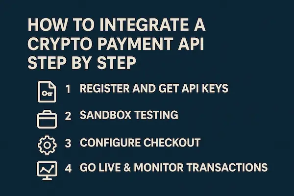 How to Integrate a Crypto Payment API Step by Step