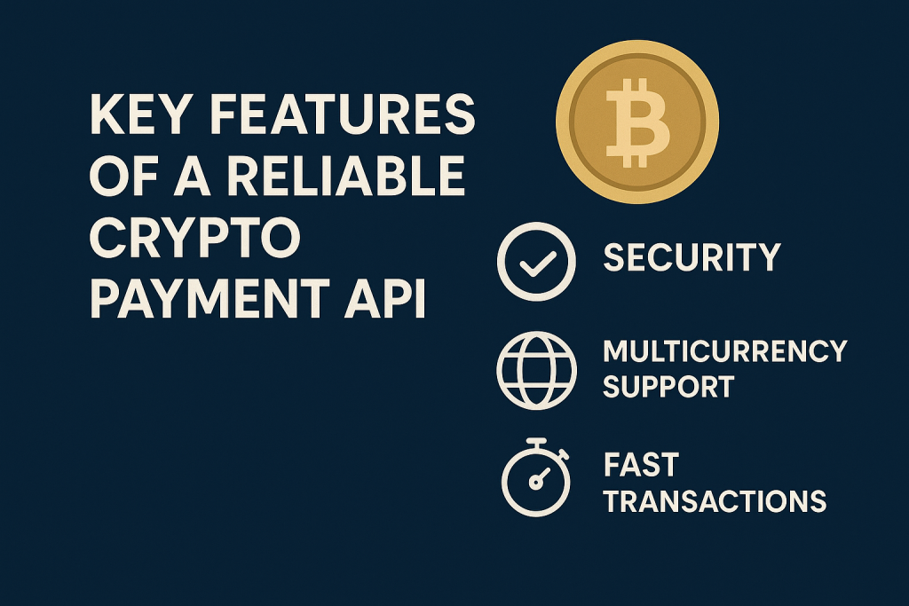 Key Features of a Reliable Crypto Payment API