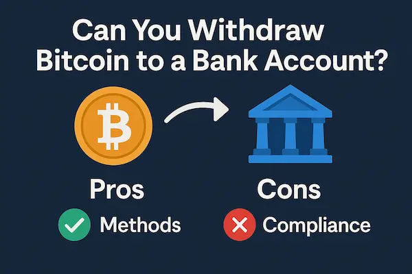 Can You Withdraw Bitcoin to a Bank Account?