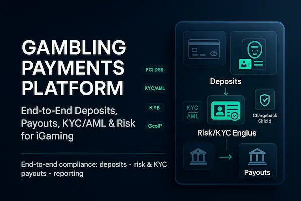 Gambling Payments Platform: End-to-End Deposits, Payouts, KYC/AML & Risk for iGaming