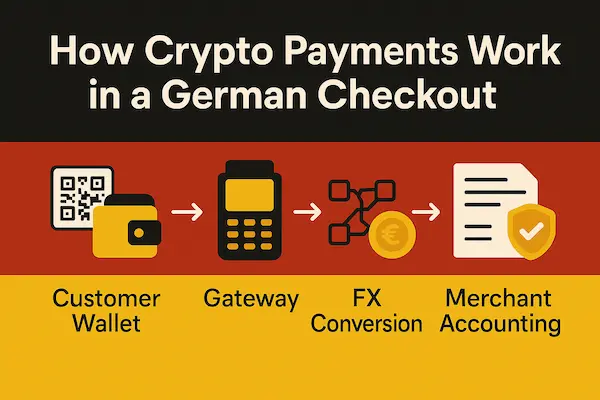 How Crypto Payments Work in a German Checkout