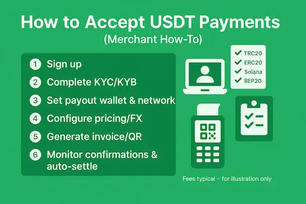 How to Accept USDT Payments (Merchant How-To)