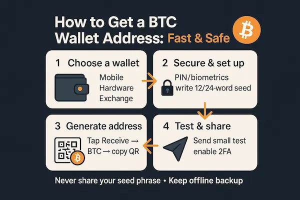 How to Get a BTC Wallet Address: Fast & Safe