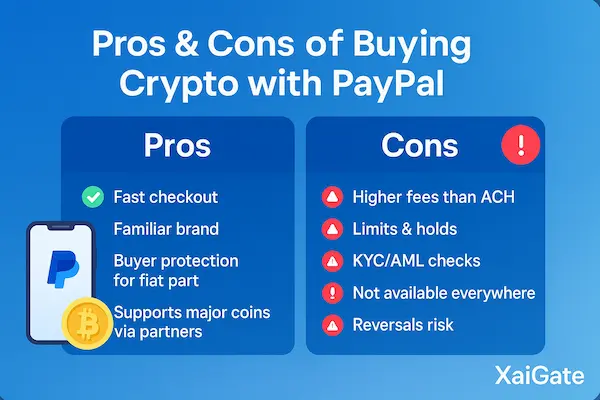 Pros & Cons of Buying Crypto with PayPal