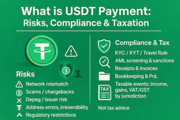What is USDT Payment: Risks, Compliance & Taxation