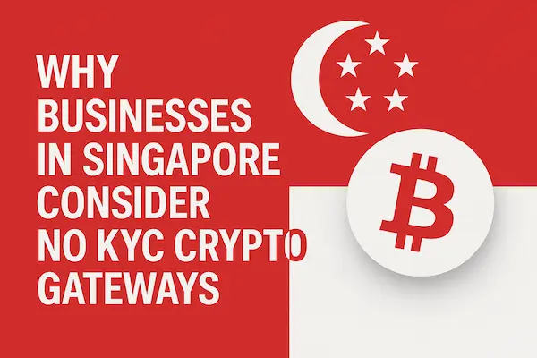 Why Businesses in Singapore Consider No KYC Crypto Gateways