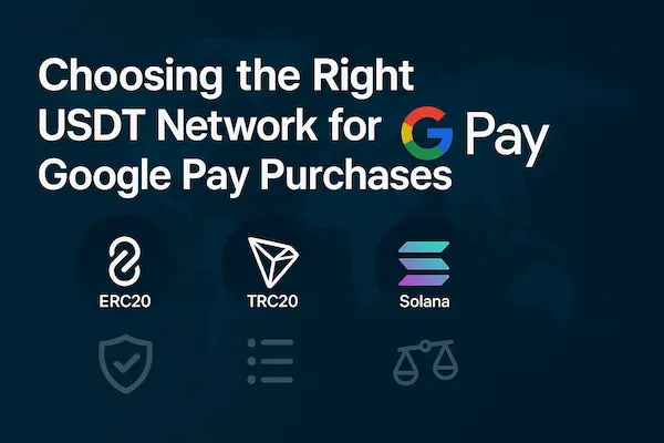 Choosing the Right USDT Network for Google Pay Purchases
