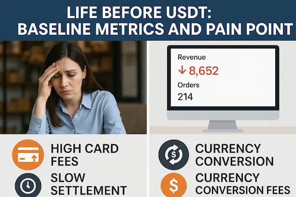USDT Payment Gateway Case Study – Real Results from Merchants & E-Commerce 4 Life Before USDT: Baseline Metrics and Pain Points