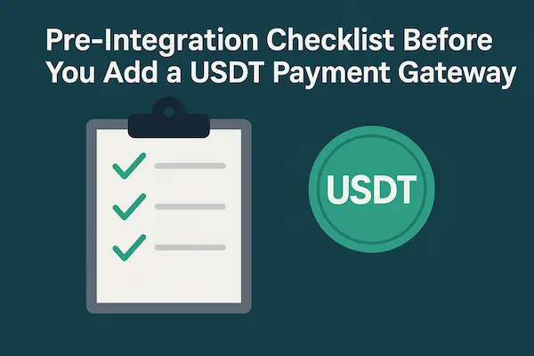 Step-by-Step Guide: How to Integrate USDT Payment Gateway for Online Businesses 3 pre integration checklist for how to integrate USDT payment gateway in 2026