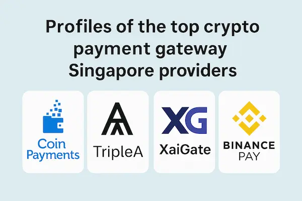 Profiles of the top crypto payment gateway Singapore providers