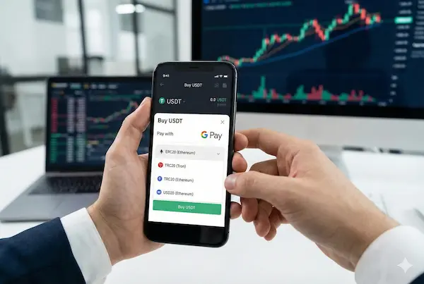 Choosing the Best Network When You Buy USDT with Google Pay (ERC20, TRC20, Others)