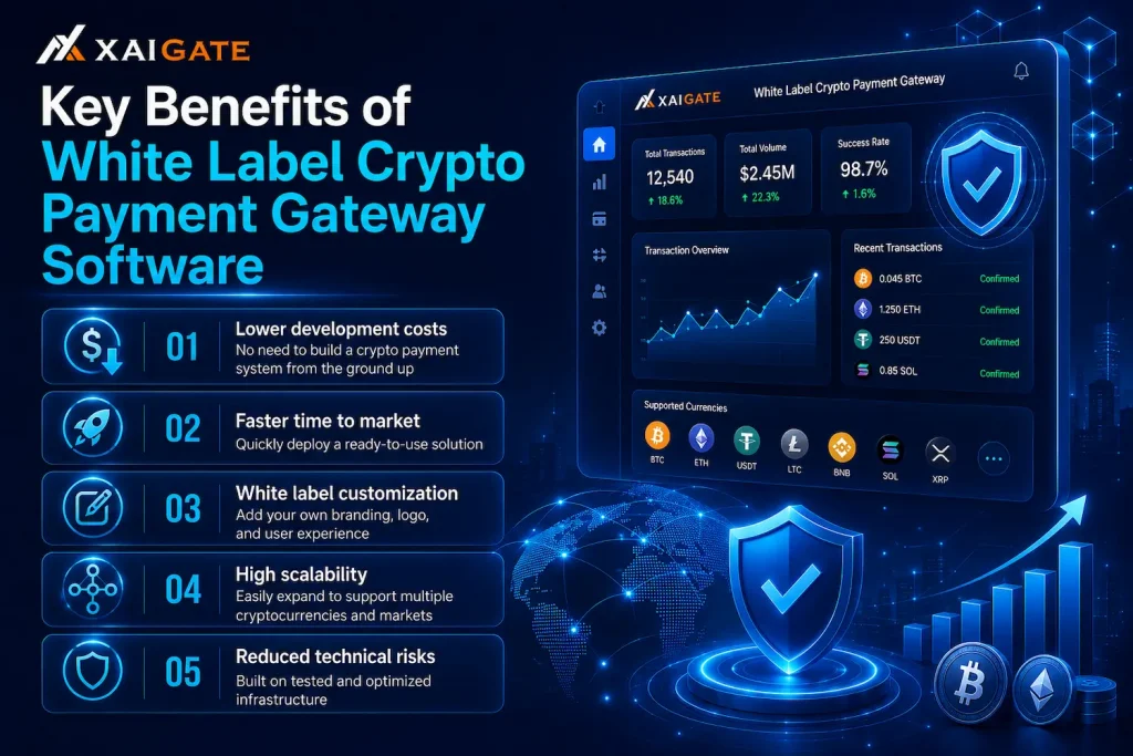 Benefits of using white label crypto payment gateway software for businesses